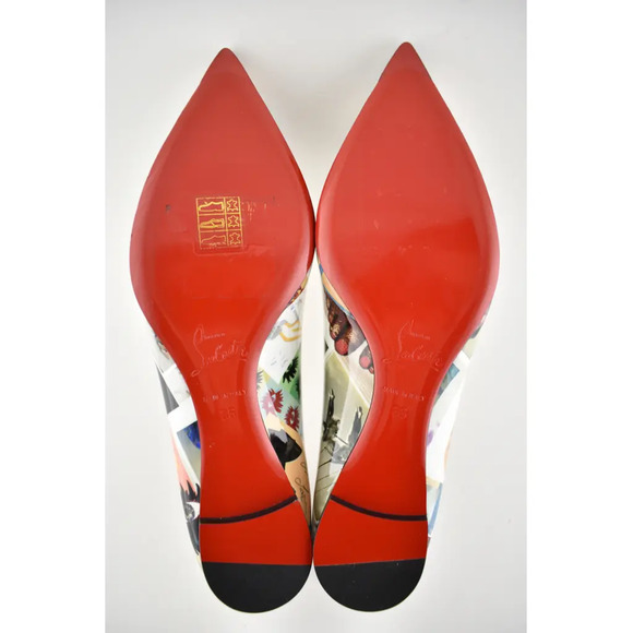 Christian Louboutin Ballalla Patent Collage Pointed Toe Ballerina Ballet Flat 36 - Picture 12 of 12